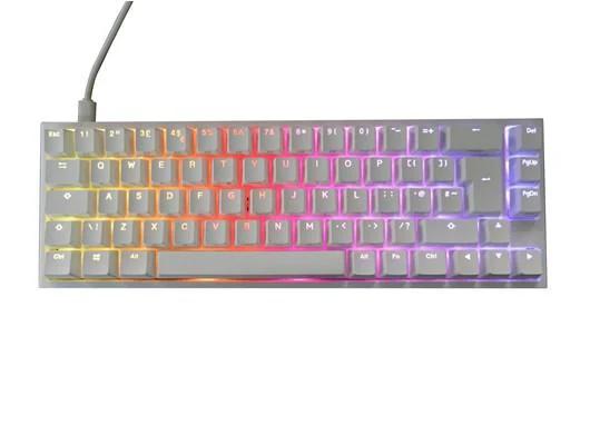 Ducky One 2 SF White RGB Mechanical Keyboard-Cherry Brown Switch - لوحة مفاتيح